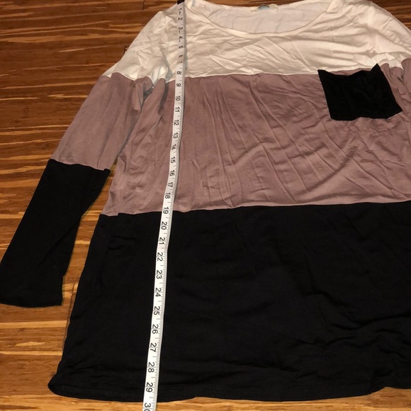 Fall Color-Block Slouchy Tunic - Picture 2 of 6